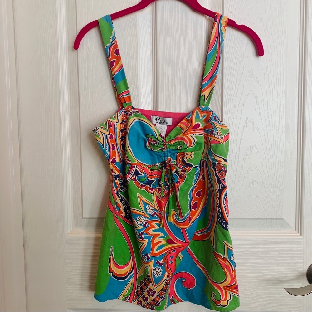 Lilly Pulitzer Ruched Drawstring Top